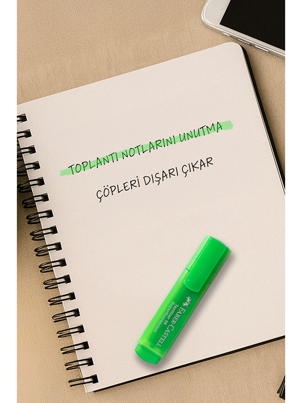 Fosforlu Kalem Seti, 4’lü, Şeffaf Gövde, Su Bazlı Mürekkep, Kesik Uç, 3 Farklı Çizgi Kalınlığı-4