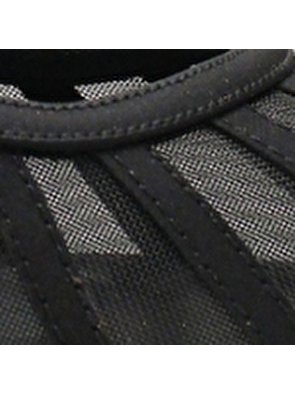 Siyah Micheline Hakiki Deri Astarlı Sivri Burunlu Orta Topuklu File Saten Kadın Ayakkabı-6