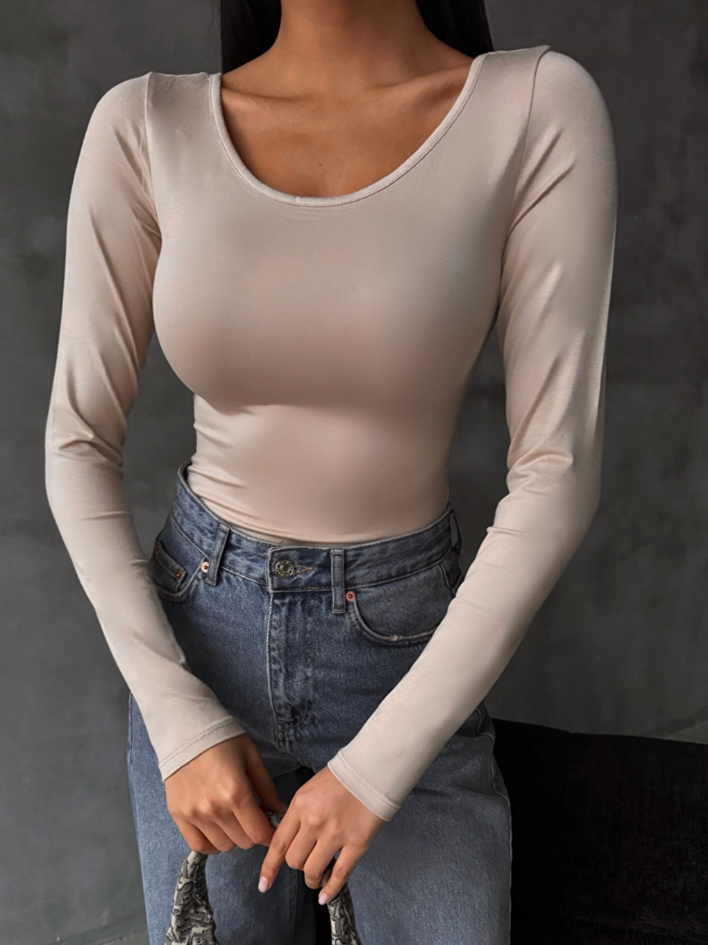 Ekru Kadın Krem Prenses Yaka Bluz-2