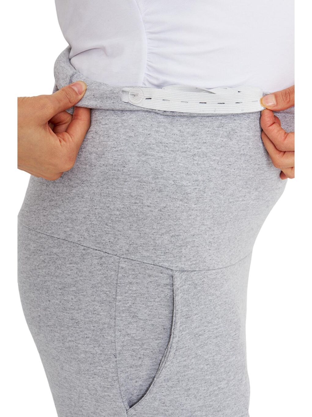 Gri Kadın Hamile Ve Emzirme Eşofman Takımı-4