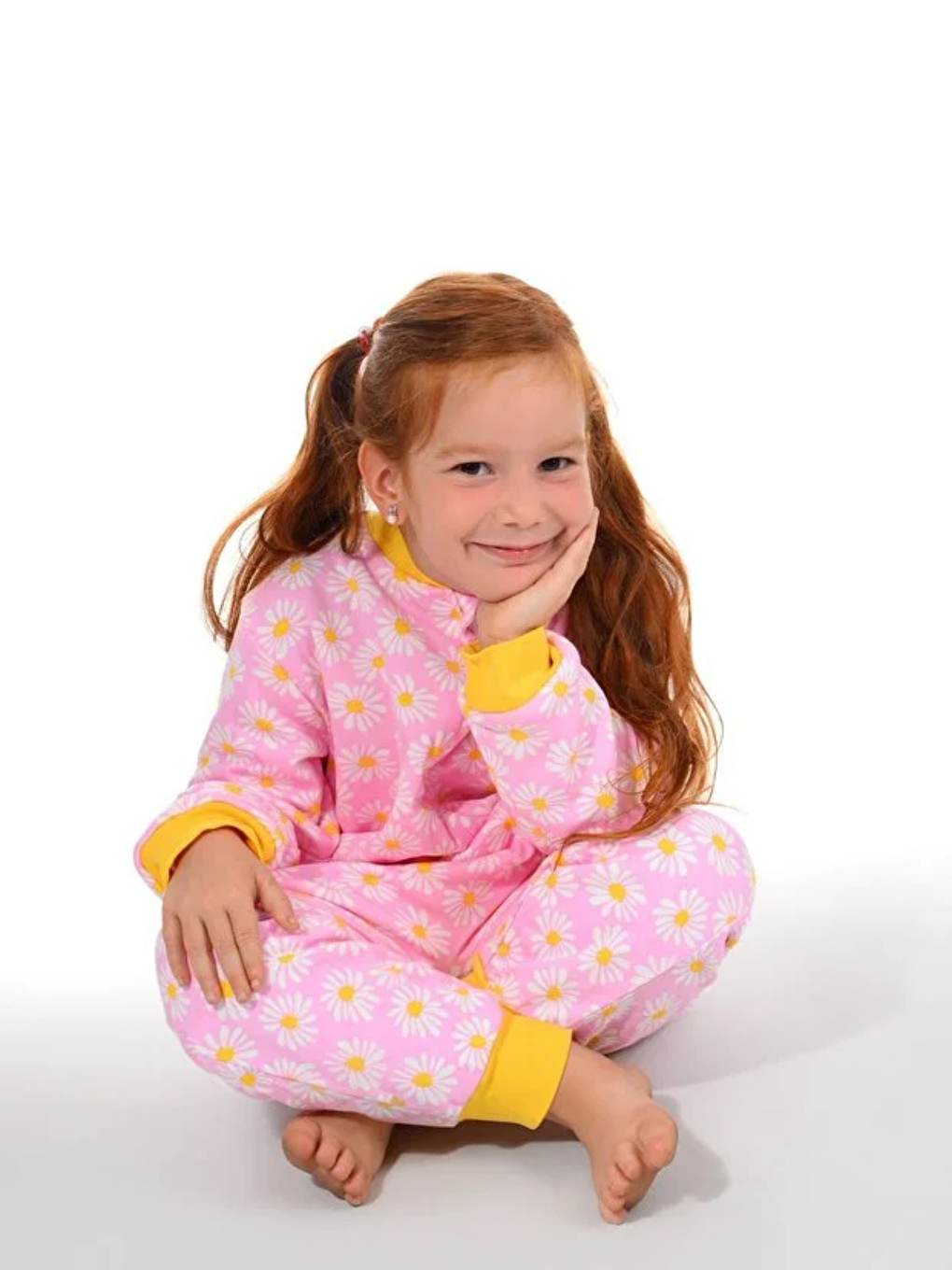 Pembe Bisiklet Yaka Elyaf Dolgulu Kız Bebek Uyku Tulumu 1 Tog-1