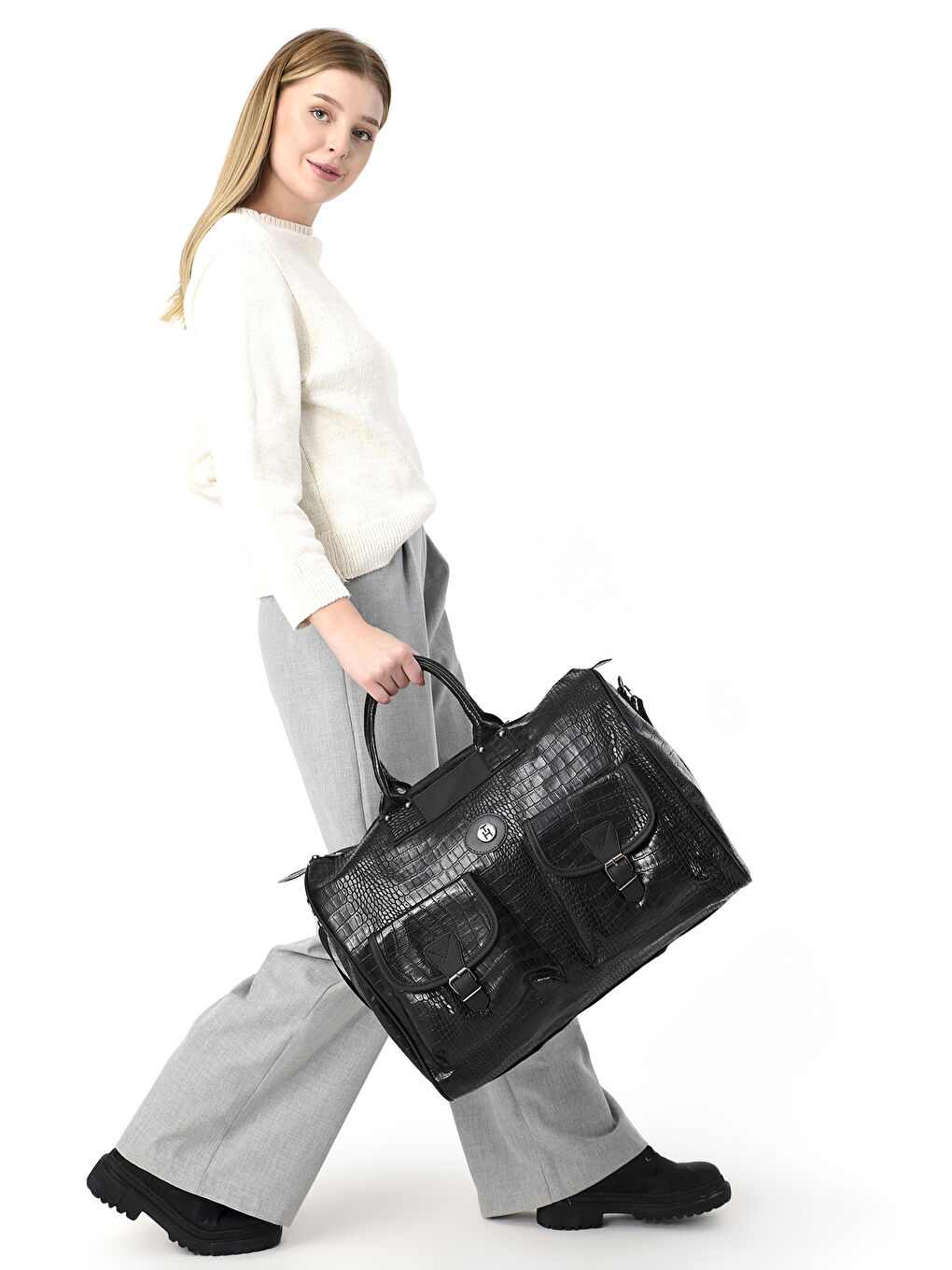 Siyah Unisex Seyahat Çantası TH-SC177 SİYAH-2