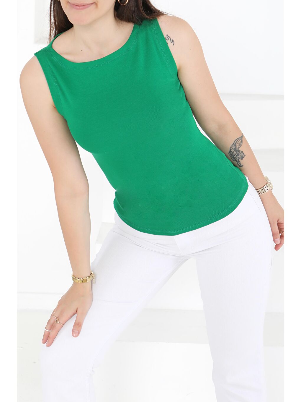 Sıfır Kol Bady Yeşil - 27374-1