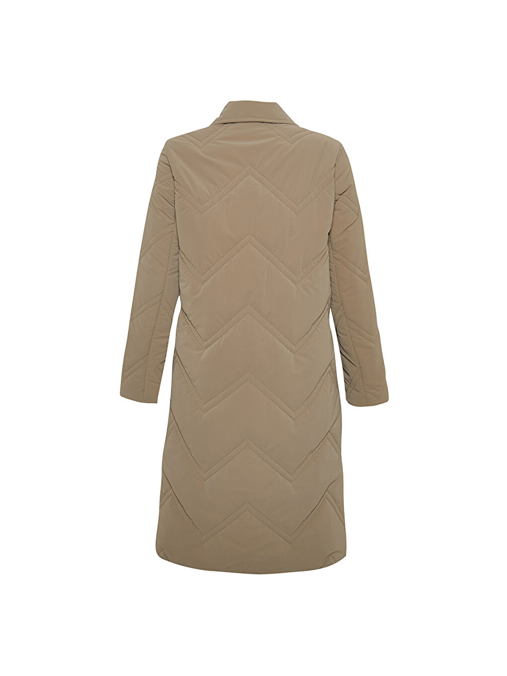 Bej 10578111 Gömlek Yaka Mont-2