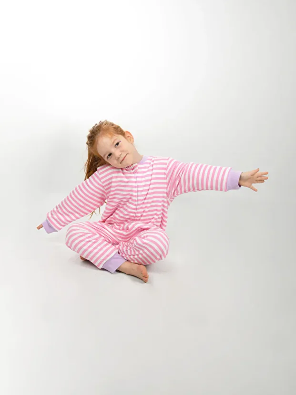 Pembe Bisiklet Yaka Elyaf Dolgulu Kız Bebek Uyku Tulumu 1 Tog-1
