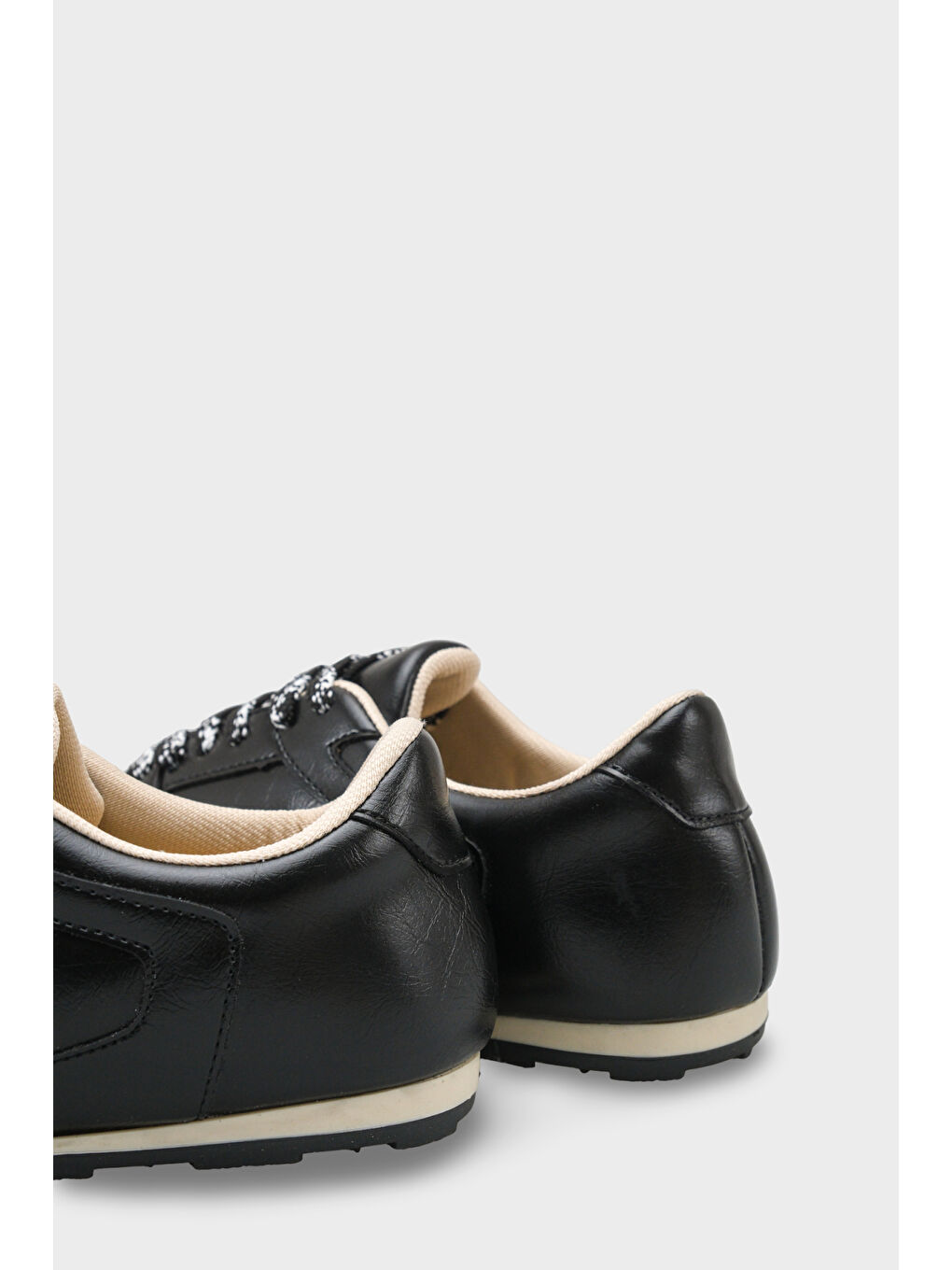 Siyah Catarina Yan Şerit Detaylı Bağcıklı Günlük Spor Kadın Sneaker Ayakkabı-2