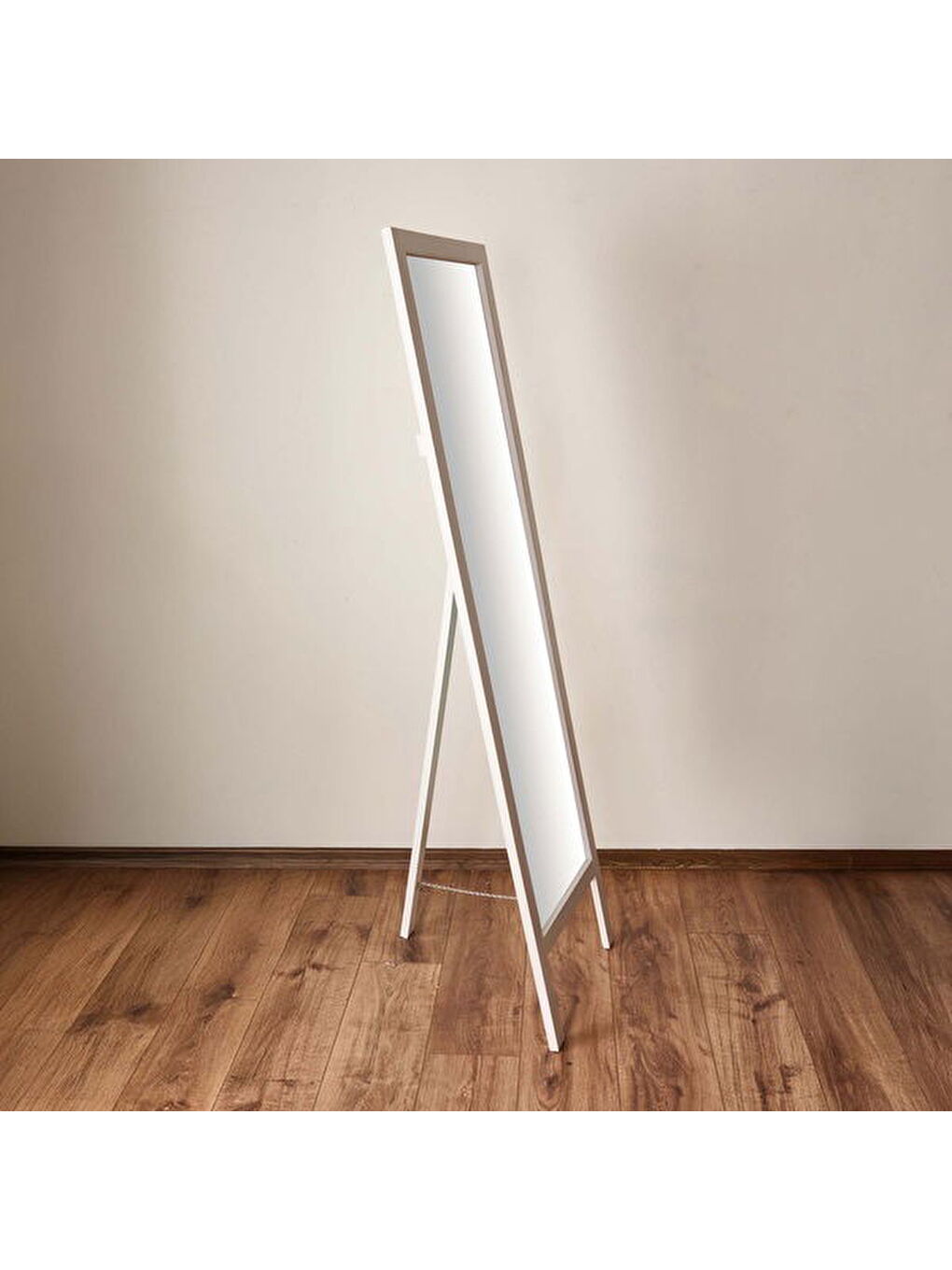 Deco Ahşap Boy Aynası - Beyaz - 160x45 cm-2