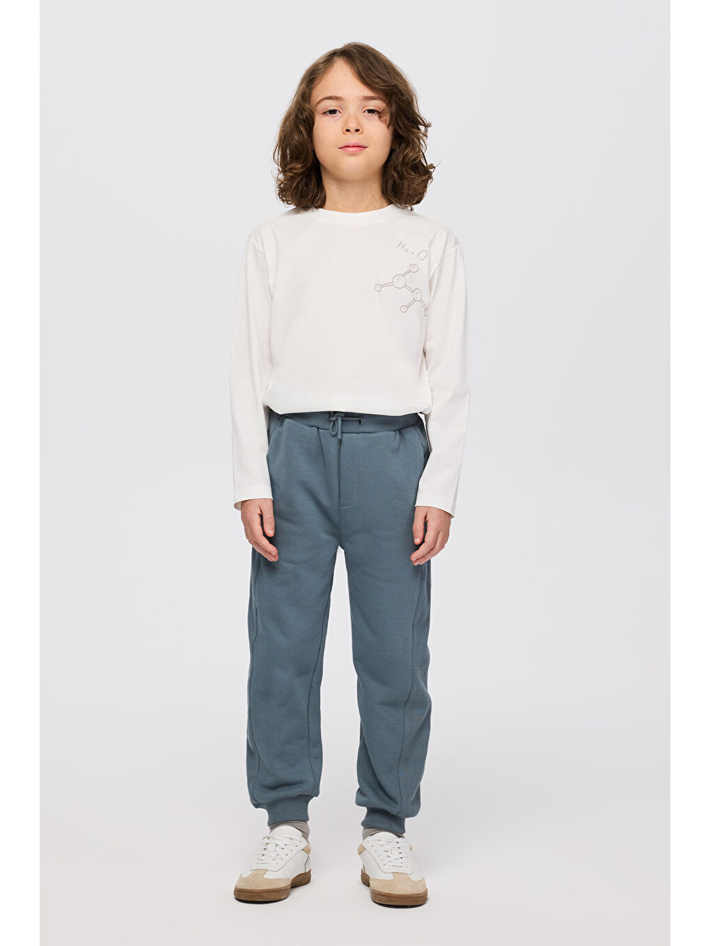 Erkek Çocuk Beli Lastikli Petrol Eşofman Altı