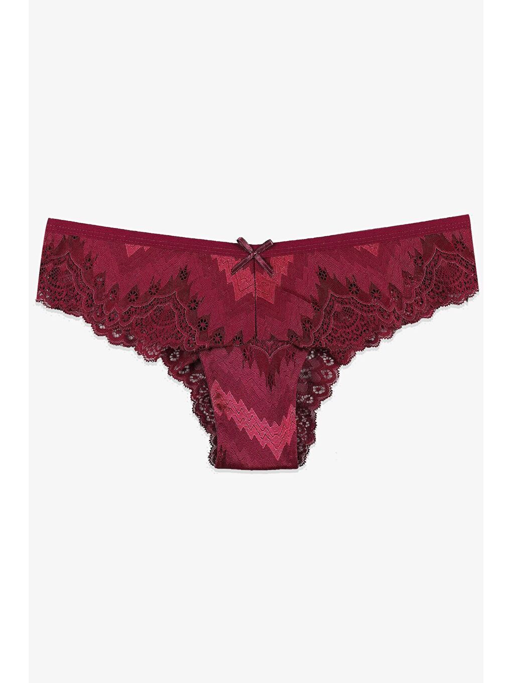 Mavi Kadın 5'li Dantelli Fantezi Brazilian Külot-4