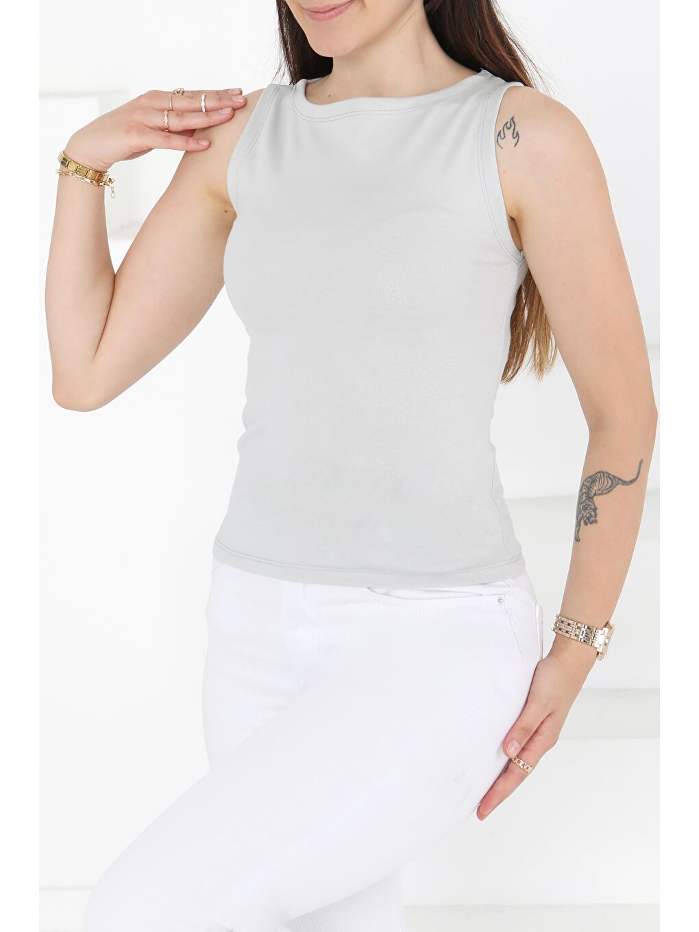 Bej Sıfır Kol Bady Taş - 27374-2