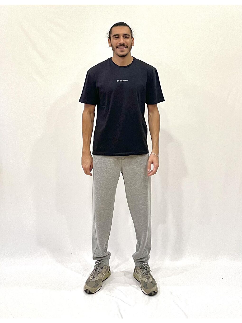 Gri 3 İplik Kalın Erkek Eşofman Altı SPR24EA72