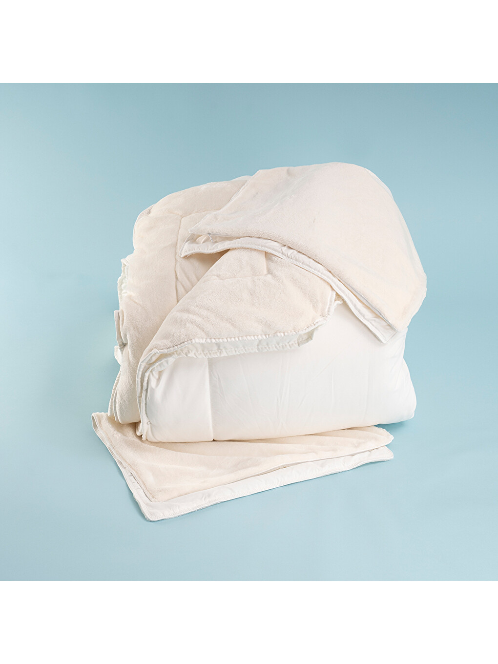 Ekru Elegante Dormio Trio Yastık Kılıfı&yorgan Krem 155x215 Cm-1