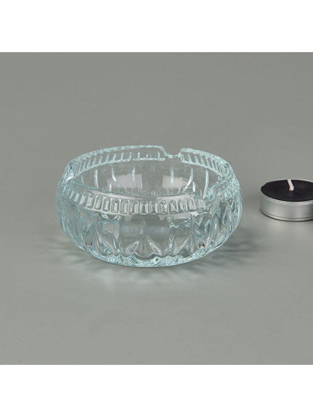 Renksiz Cam Küllük - Şeffaf - 9,5 cm-3