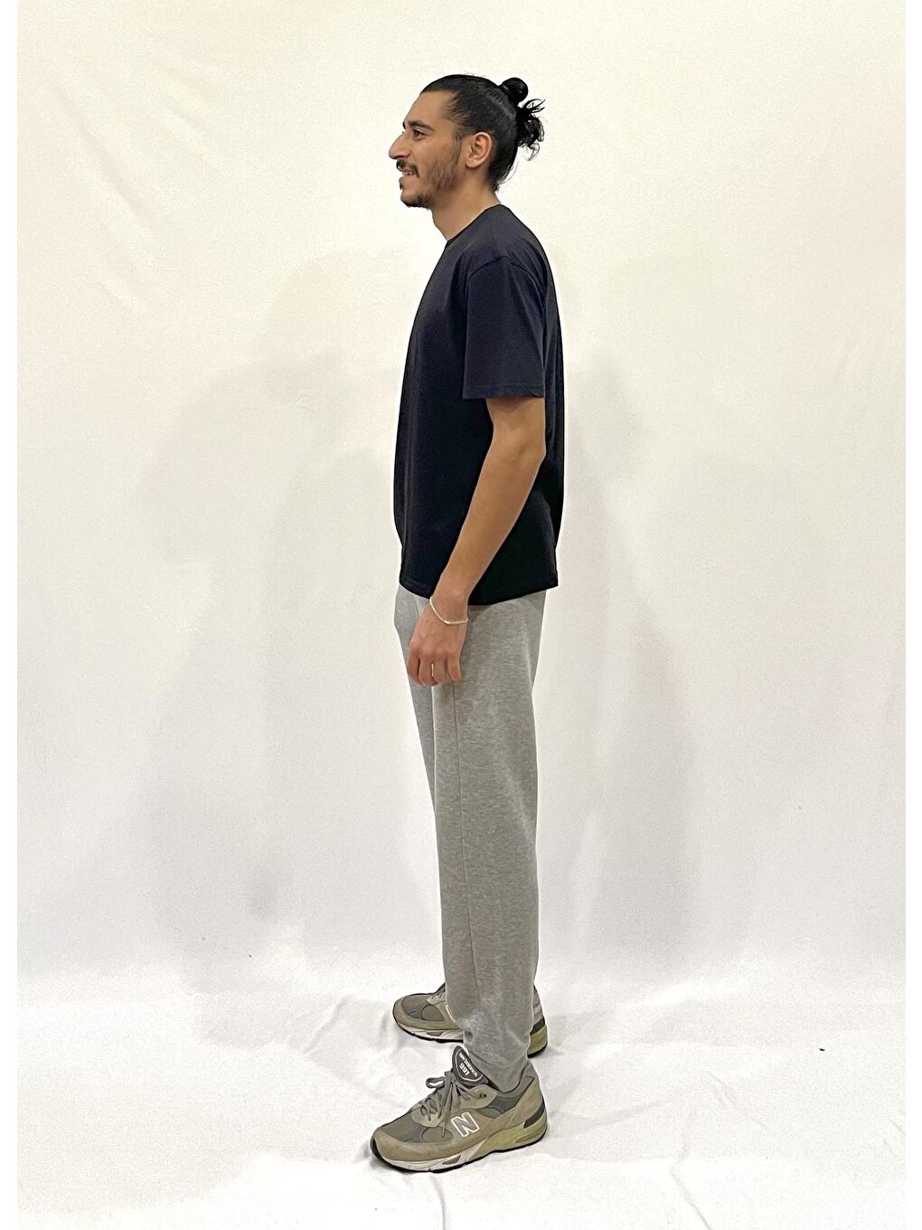 Gri 3 İplik Kalın Erkek Eşofman Altı SPR24EA72-1