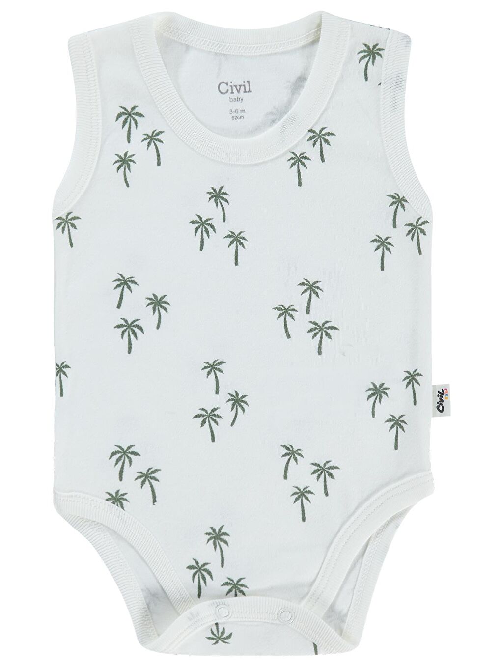 Baby Palmiye Empirme 3-36 Ay Çıtçıtlı Badi - Ekru