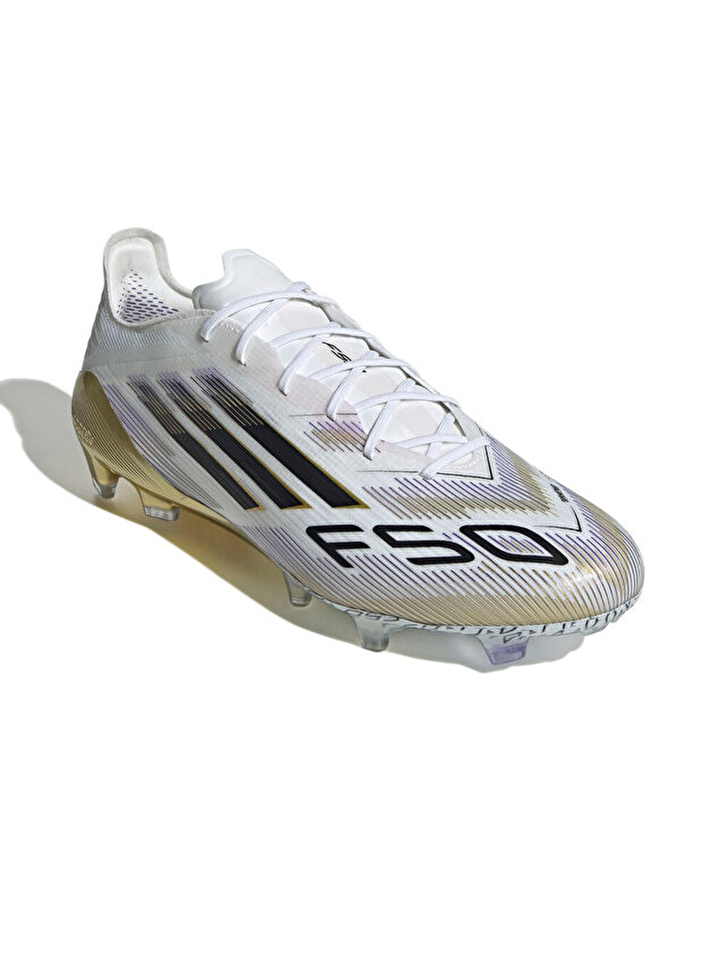 F50 Elite Fg Erkek Çim Zemin Kramponu Jh7617 Beyaz-4