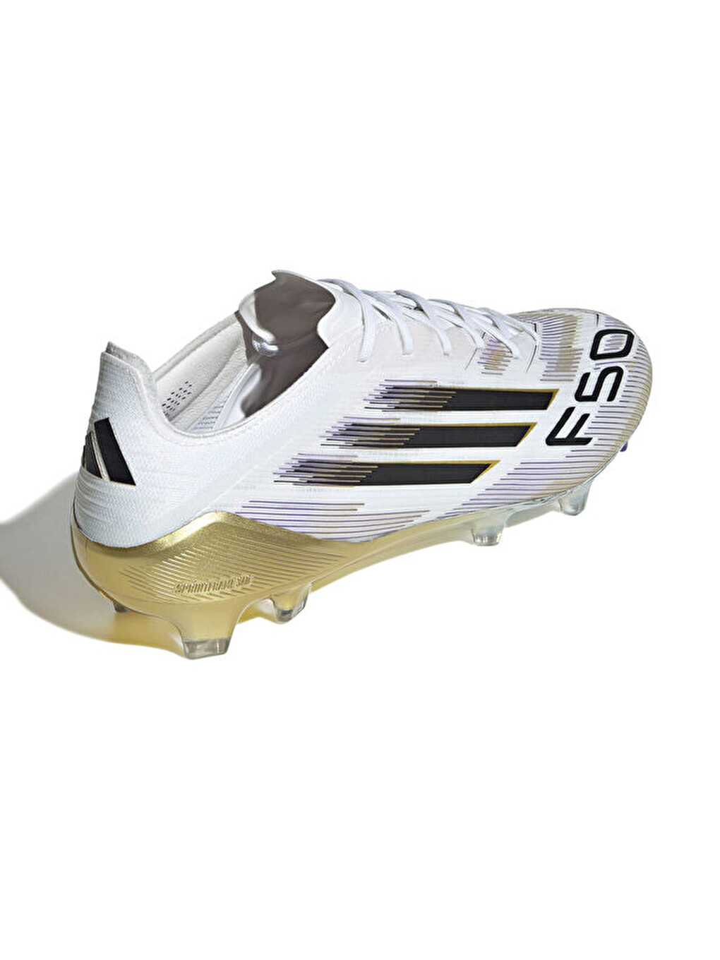 F50 Elite Fg Erkek Çim Zemin Kramponu Jh7617 Beyaz-6