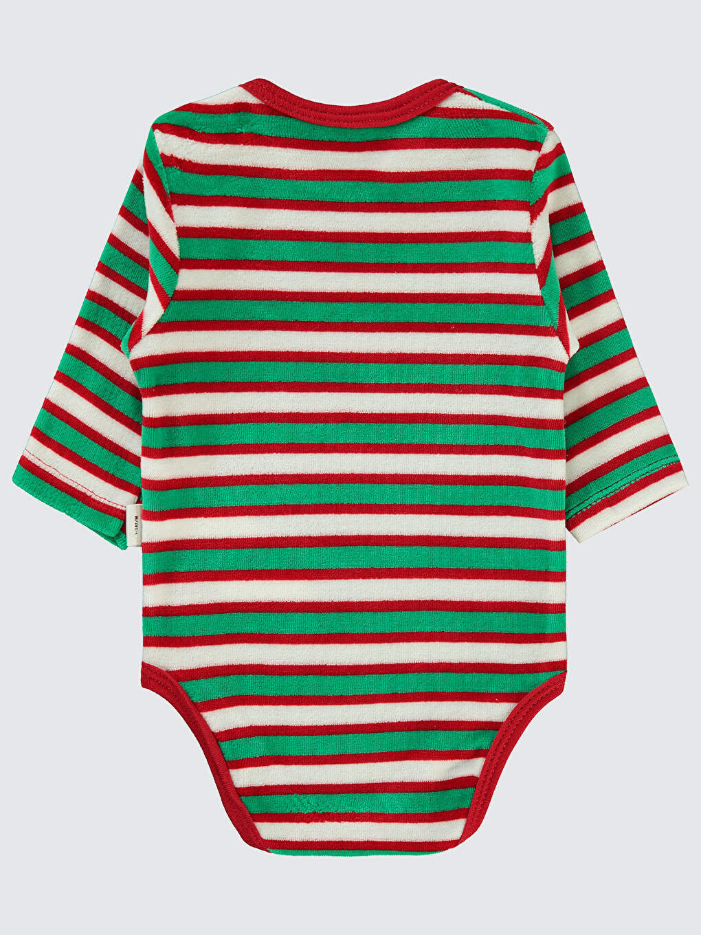 Baby Bebek Çıtçıtlı Badi 1-18 Ay Kırmızı-1