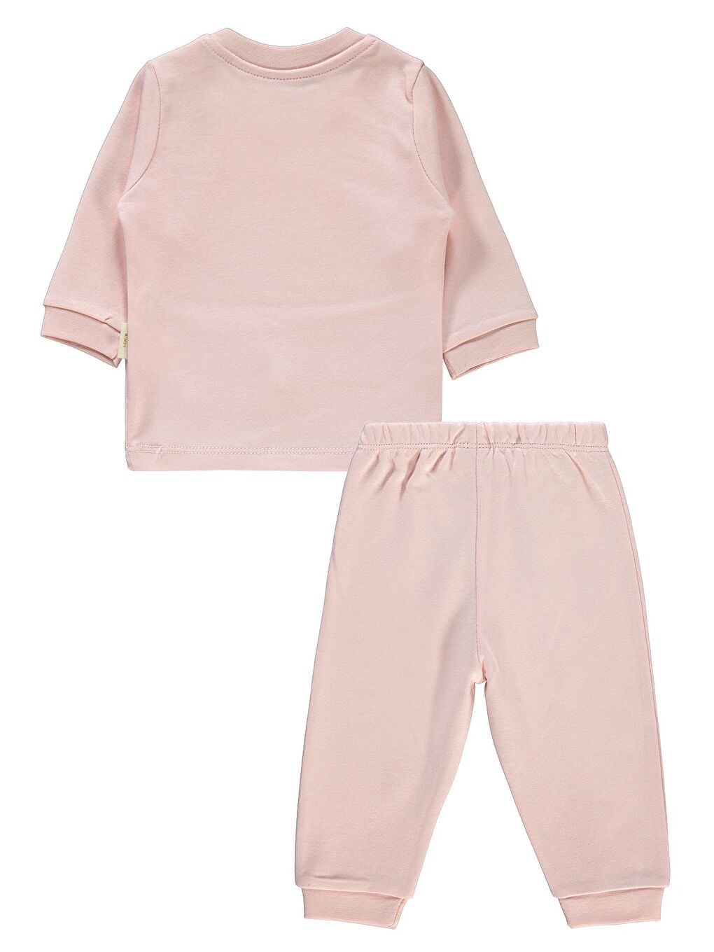 Civil Pembe Baby Bebek Organik Pijama Takımı 1-9 Ay Pembe - 2