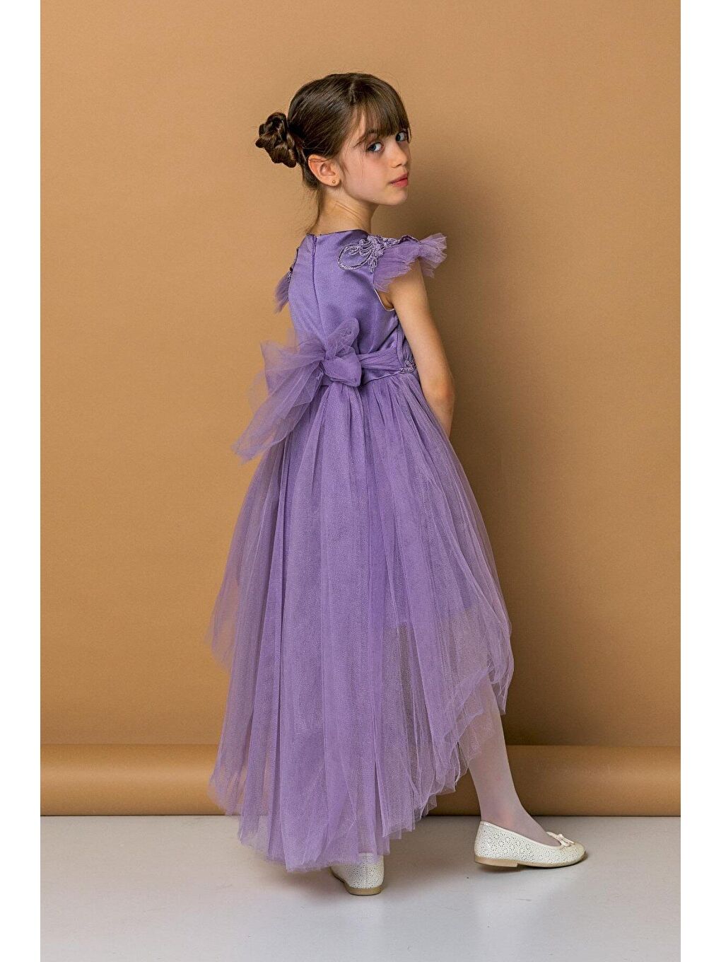 Lila Kız Çocuk Abiye-1