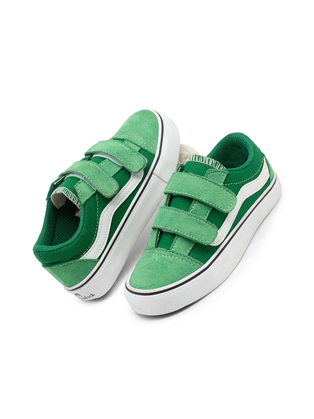 Çocuk Unisex Yeşil Kauçuk Taban Rahat Kalıp Çift Cırtlı Ayakkabı-3