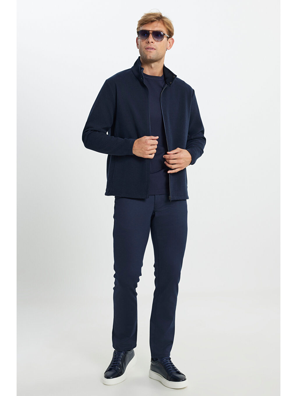 Antrasit Erkek Sıcak Tutan Polar Fermuarlı Sweatshirt-1