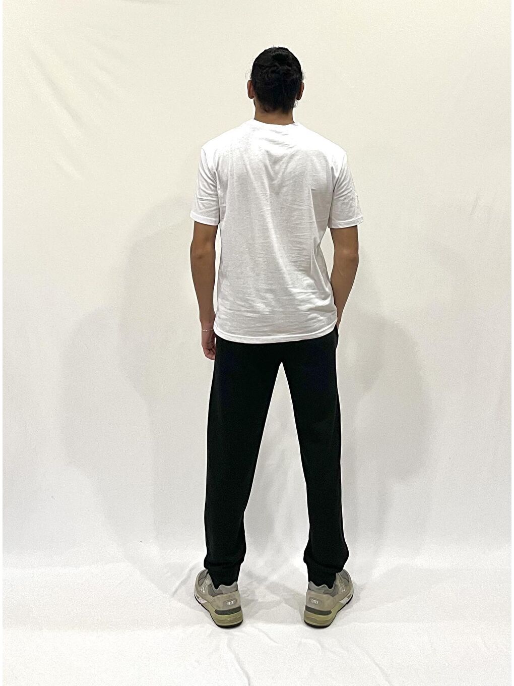 Siyah 3 İplik Kalın Erkek Eşofman Altı SPR24EA72-3