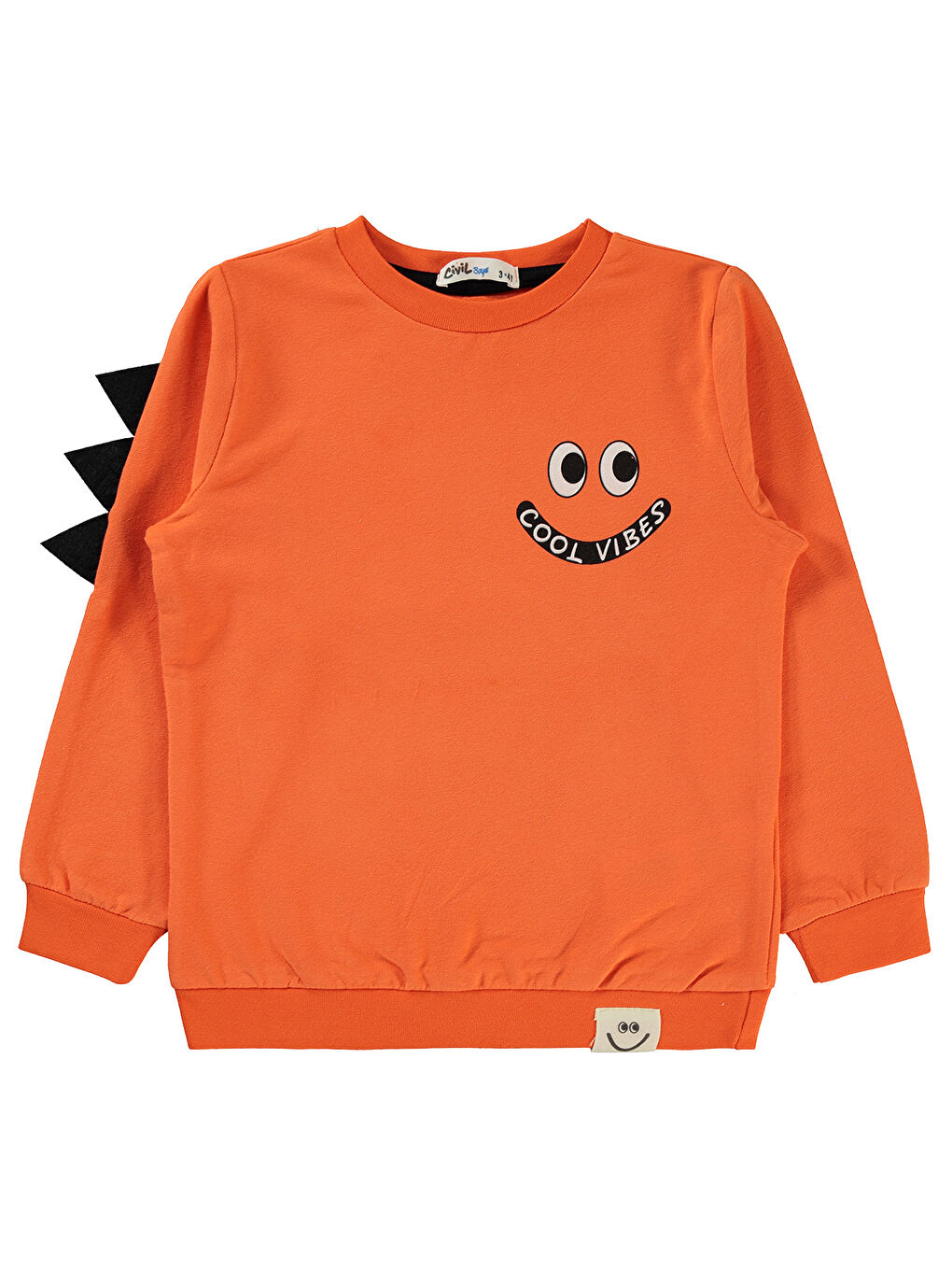 Civil Boys Erkek Çocuk Sweatshirt 2-5 Yaş Turuncu