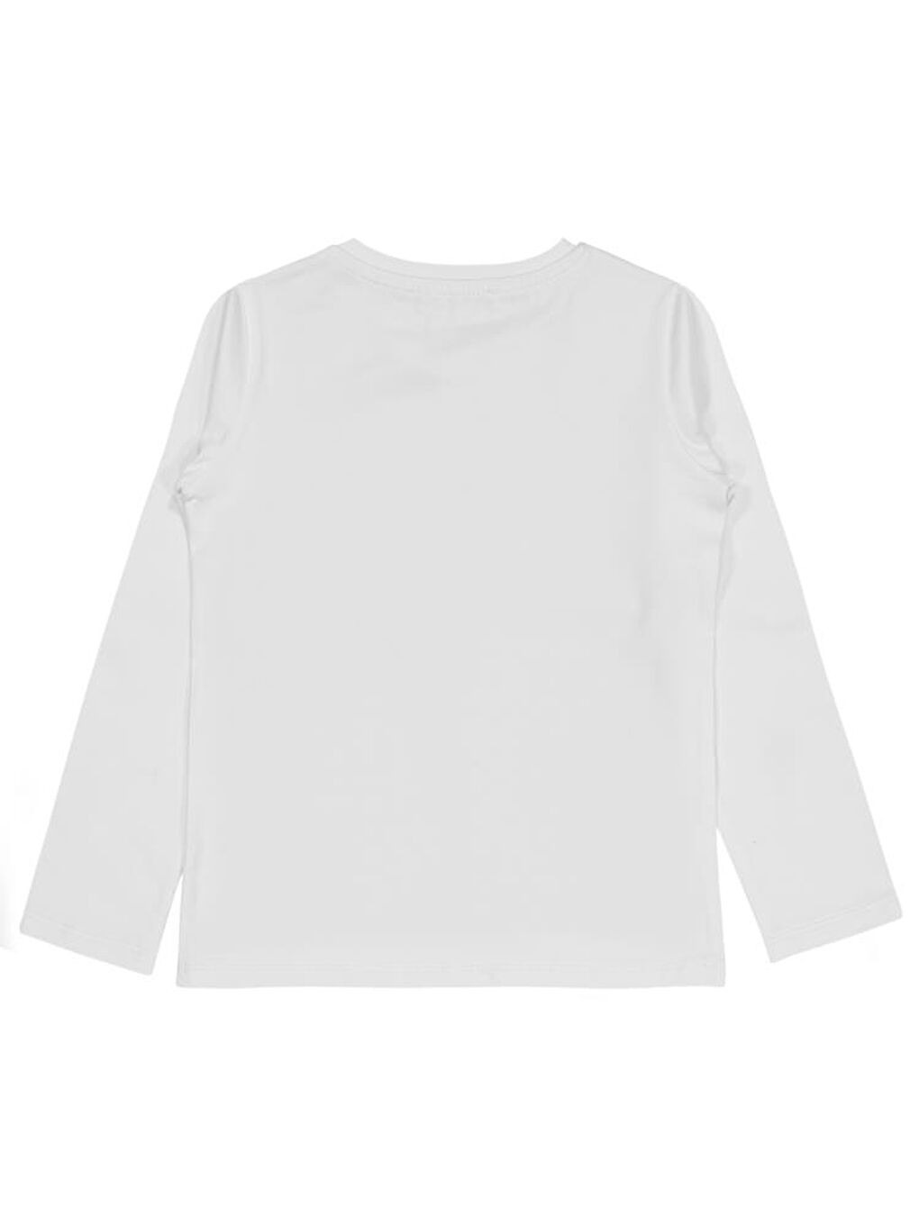Beyaz Girls Basic 6-9 Yaş Sweatshirt-1