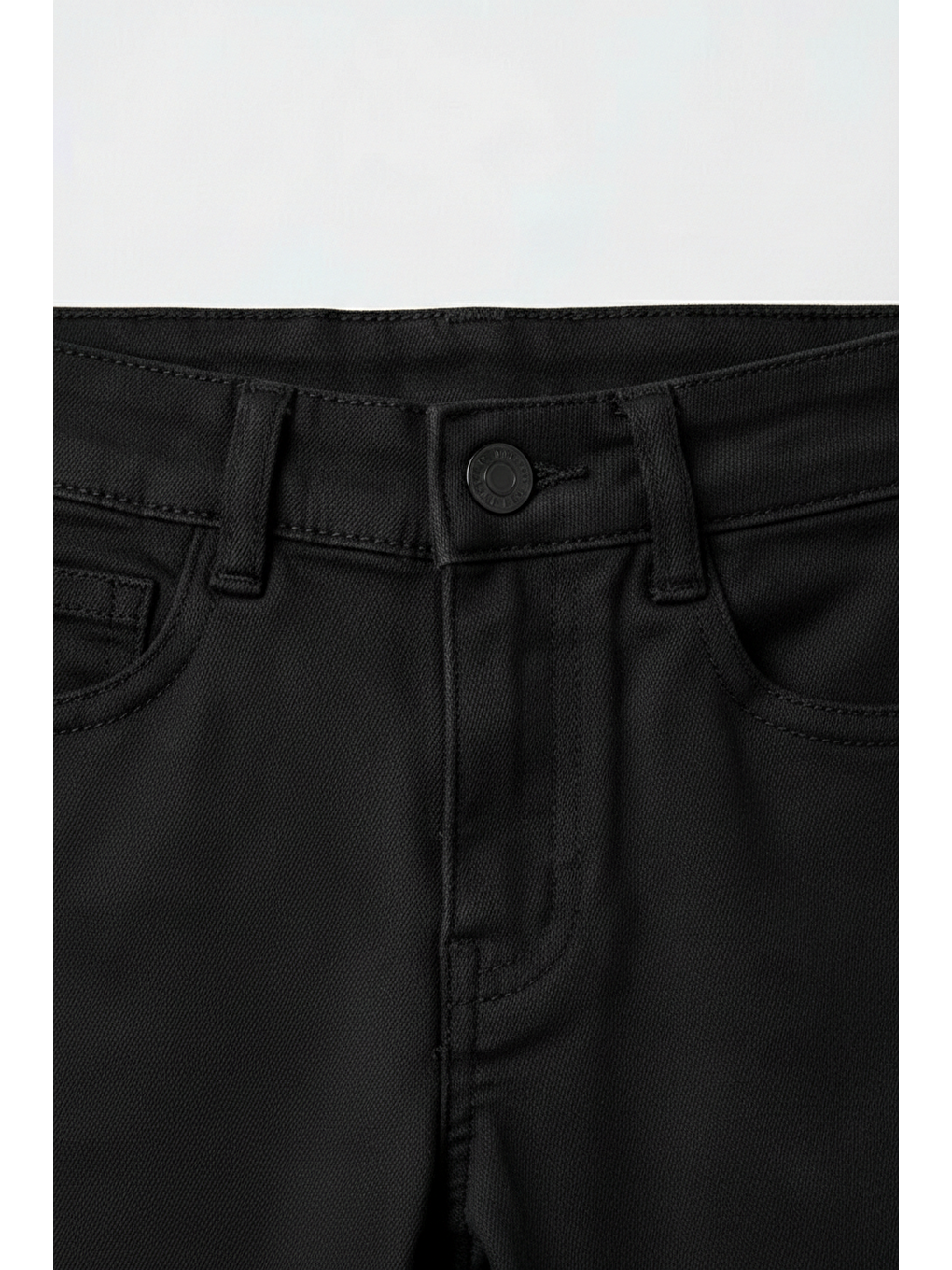 Çocuk Pamuklu Siyah Pantolon – Düz Kesim, Cepli-3