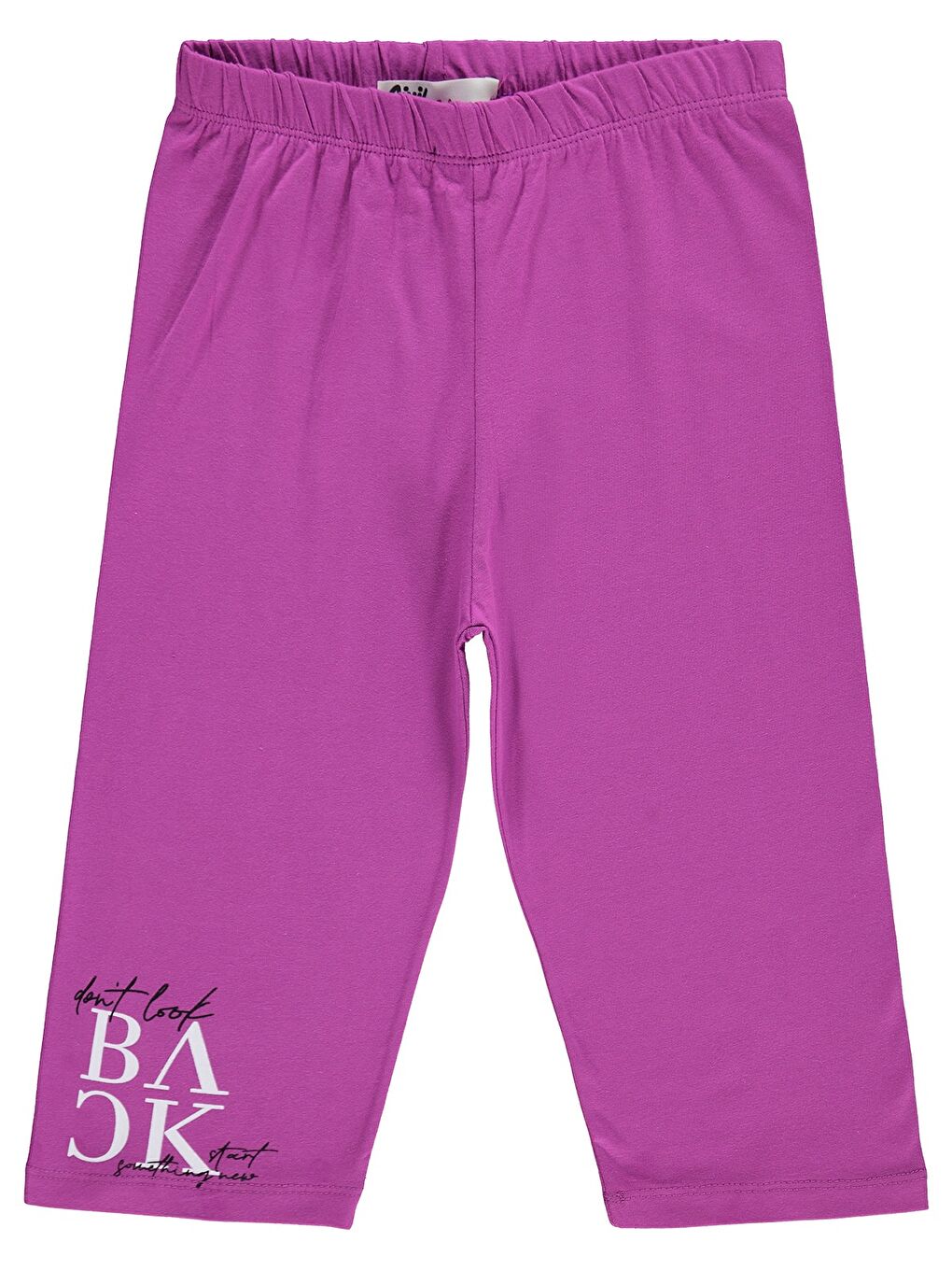 Mor Girls Kız Çocuk Back Baskılı 10-13 Yaş Tayt - Lila