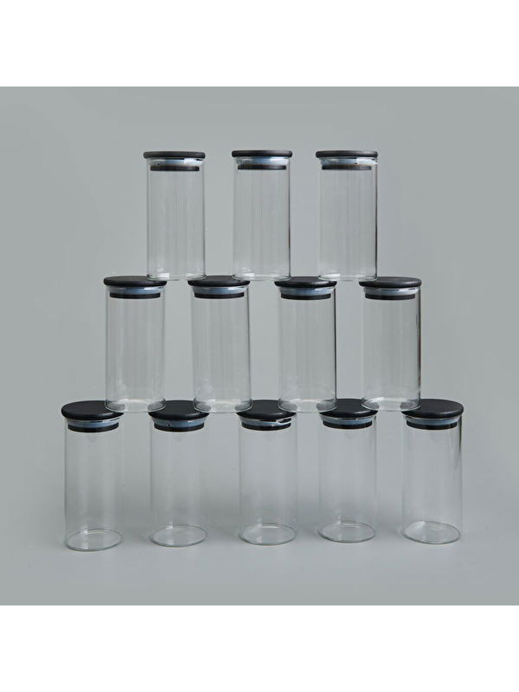 Karışık Riga 12'li Baharatlık - Siyah / Şeffaf - 300 ml-2