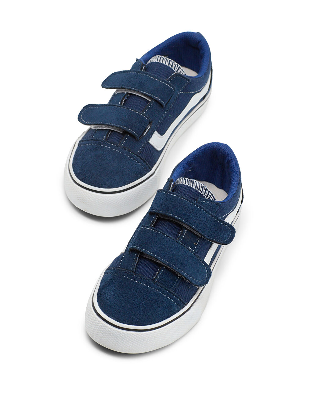 Çocuk Unisex Lacivert Kauçuk Taban Rahat Kalıp Çift Cırtlı Ayakkabı-2