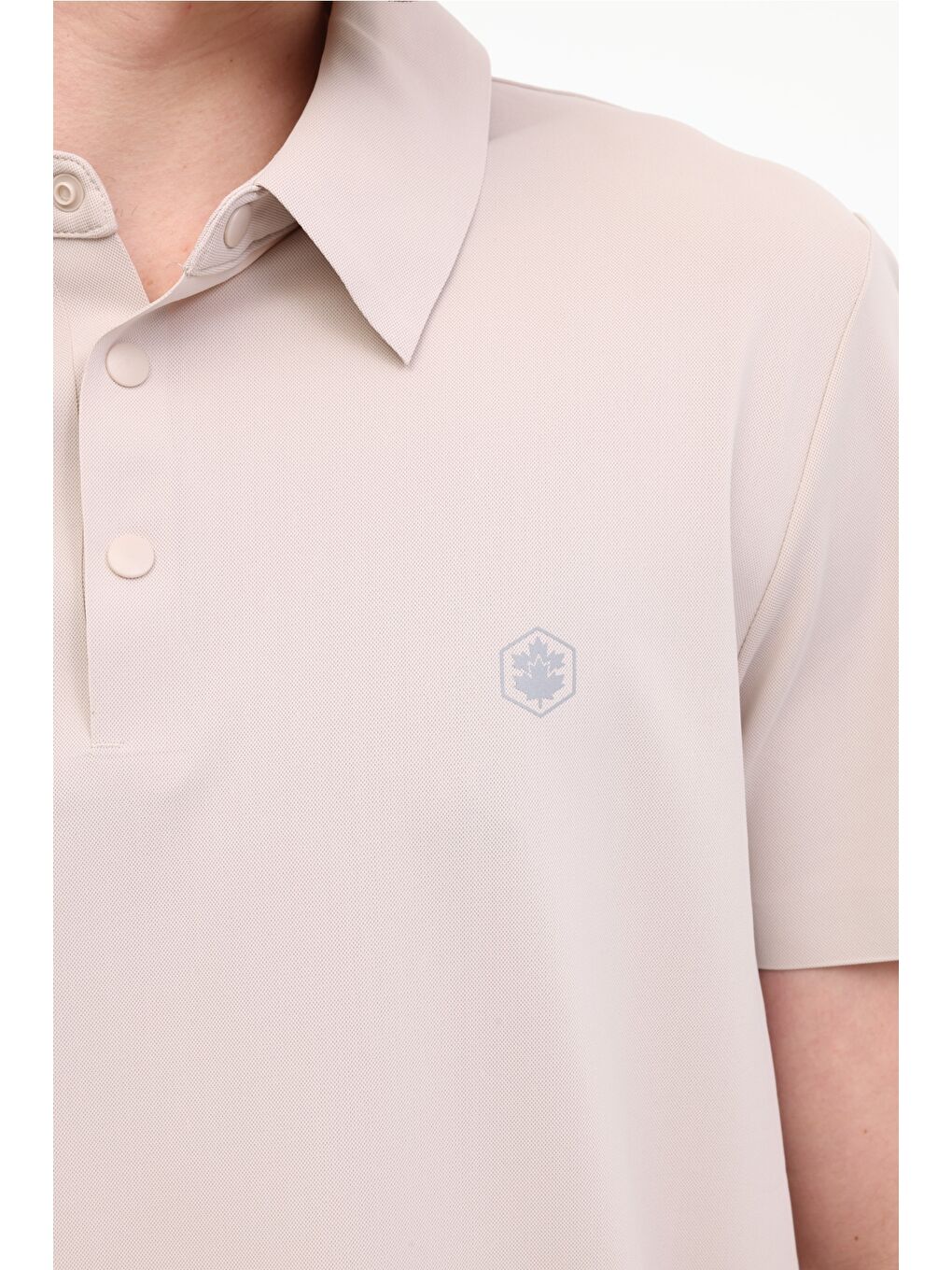 Gri MB GIRT 12P23001 5FX Taş Rengi Erkek Kısa Kol Tişört-3