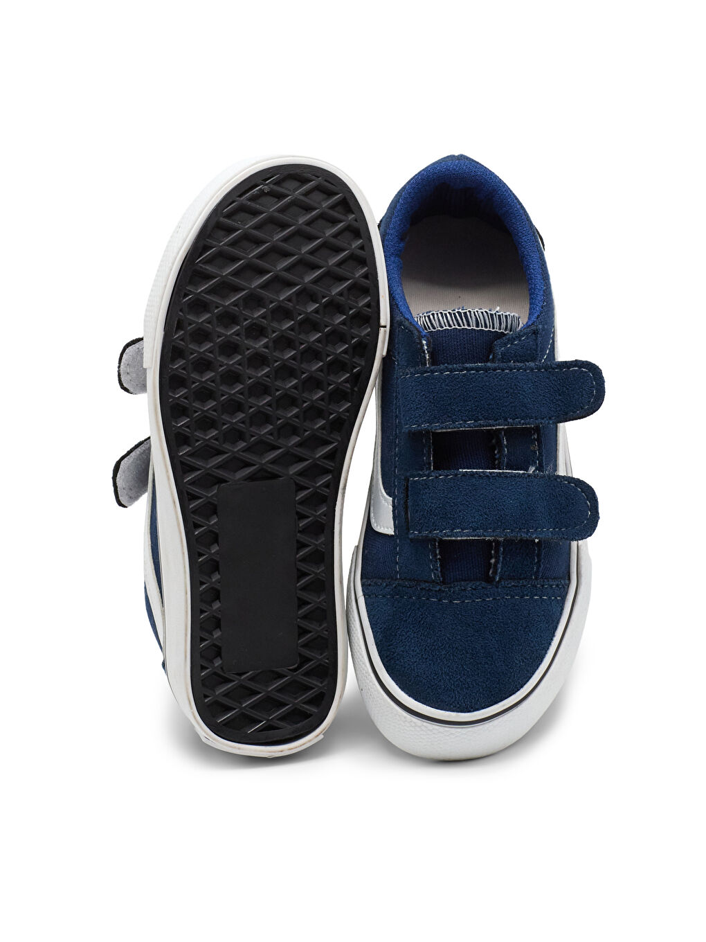Çocuk Unisex Lacivert Kauçuk Taban Rahat Kalıp Çift Cırtlı Ayakkabı-3