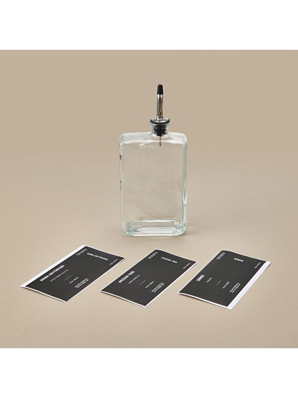 Renksiz Cam Yağlık Sirkelik - Şeffaf - 500 ml-2