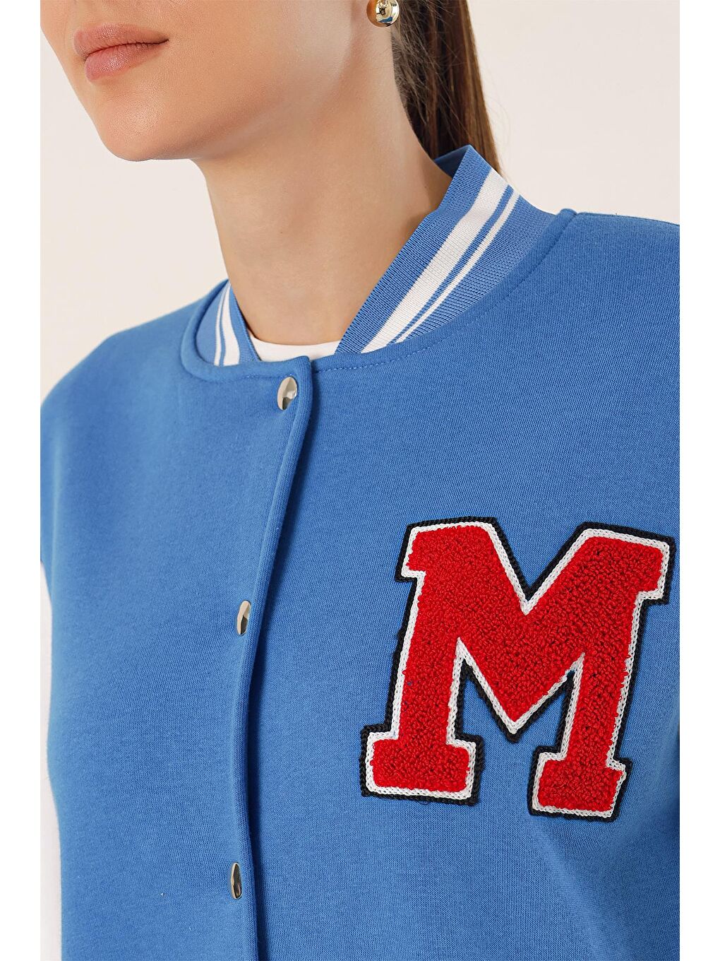 Mavi 55386 Kolej Ceket - Saks-4