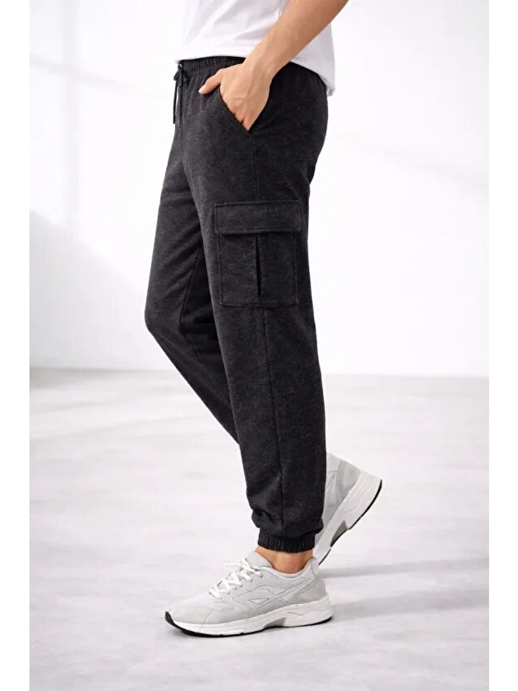 Gri Erkek Jogger Eşofman Altı Regular Fit