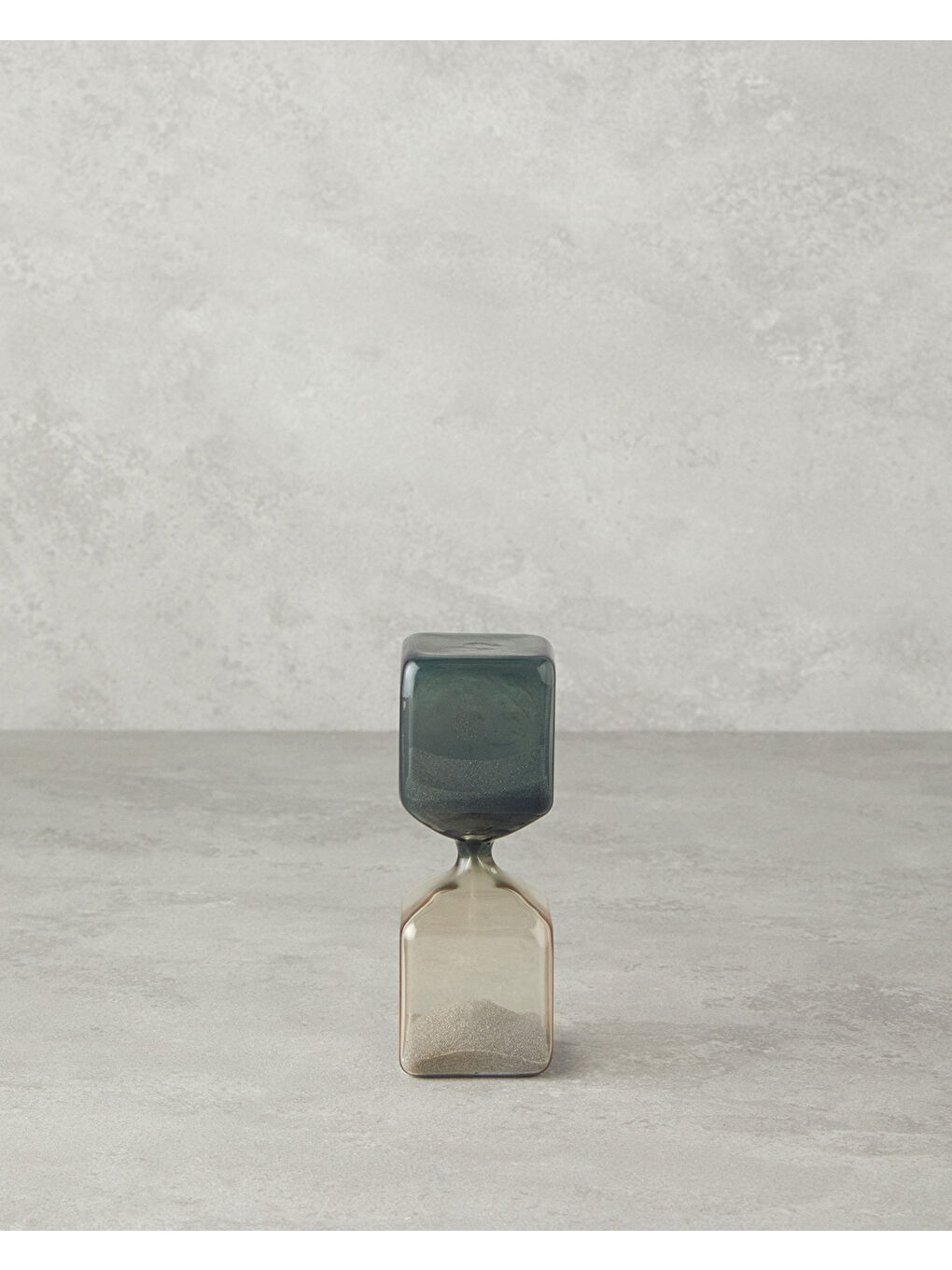 Cubic Cam Kum Saati Kahverengi