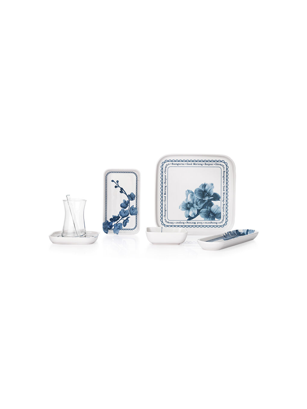 Luca Kahvaltı Takımı 32 Parça-Mavi-3