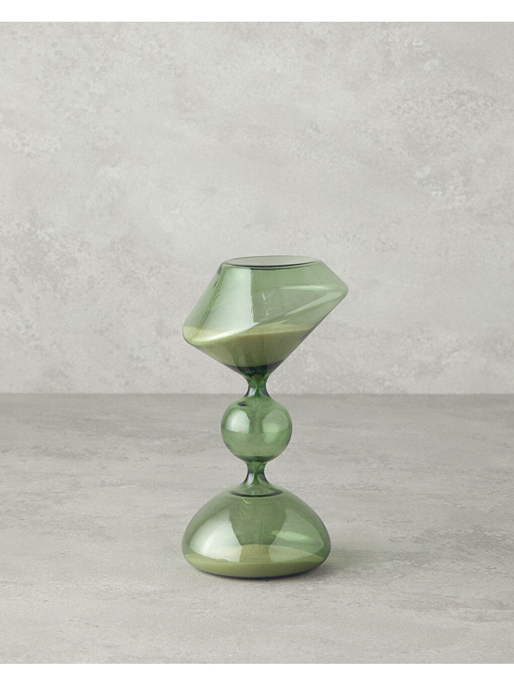 Beyaz Circle Cam Kum Saati Multicolor