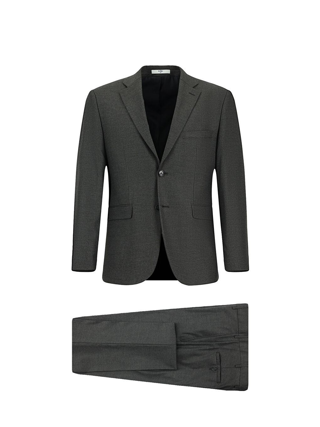 Gri Regular Fit Klasik Takım Elbise-6