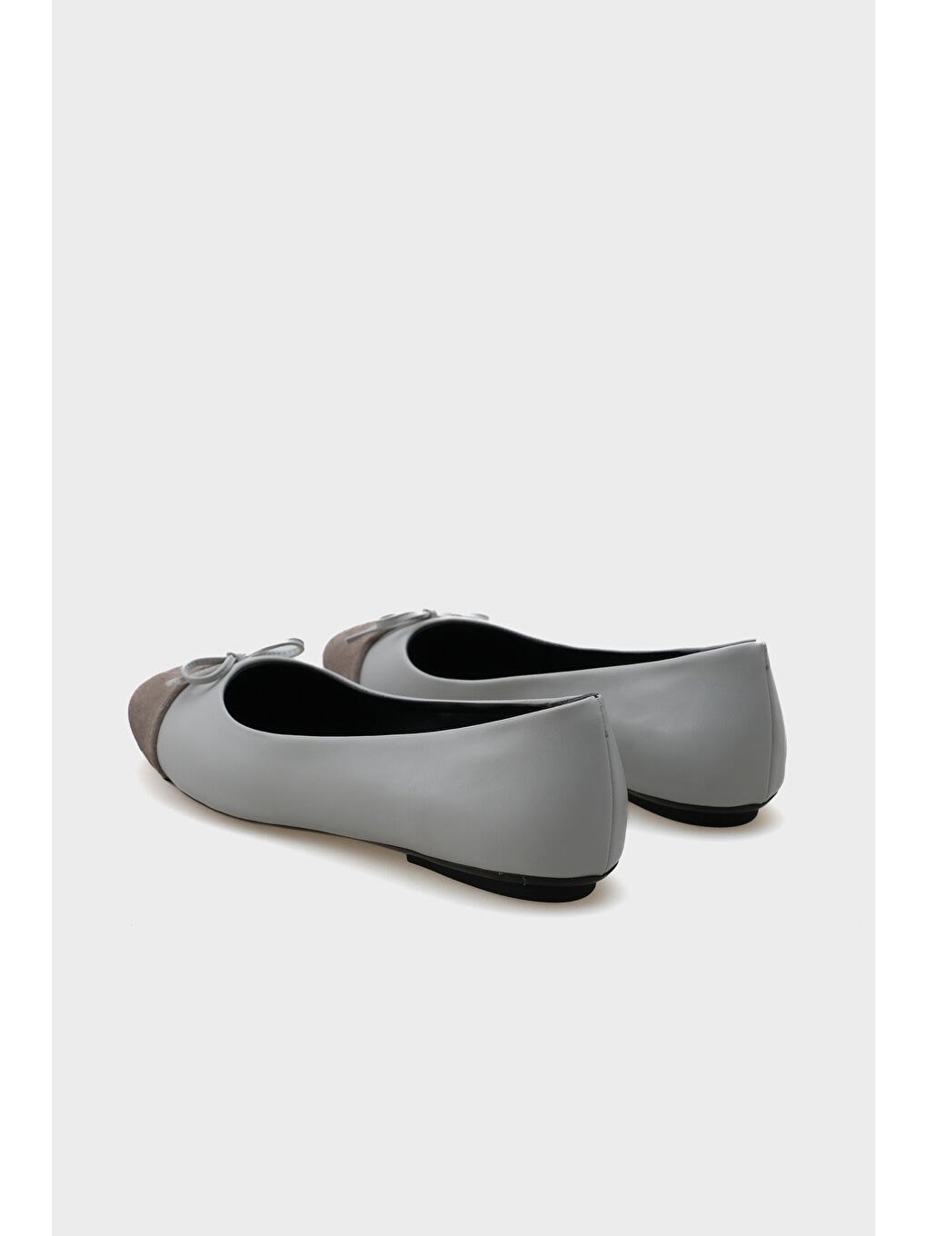 Gri Becky Burnu Süetli Kadın Babet-4