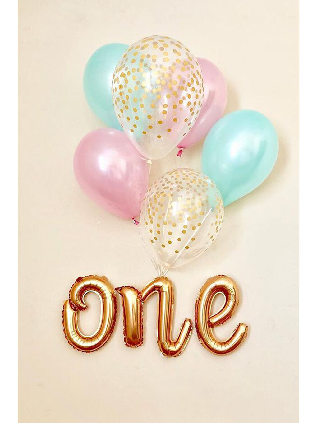 Sarı Altın Folyo One Balon-1