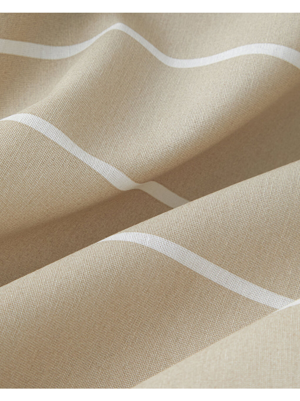 Timeless Line Kolay Ütülenir Çarşaflı Tek Kişilik Nevresim Takımı 160x220 cm Bej-6