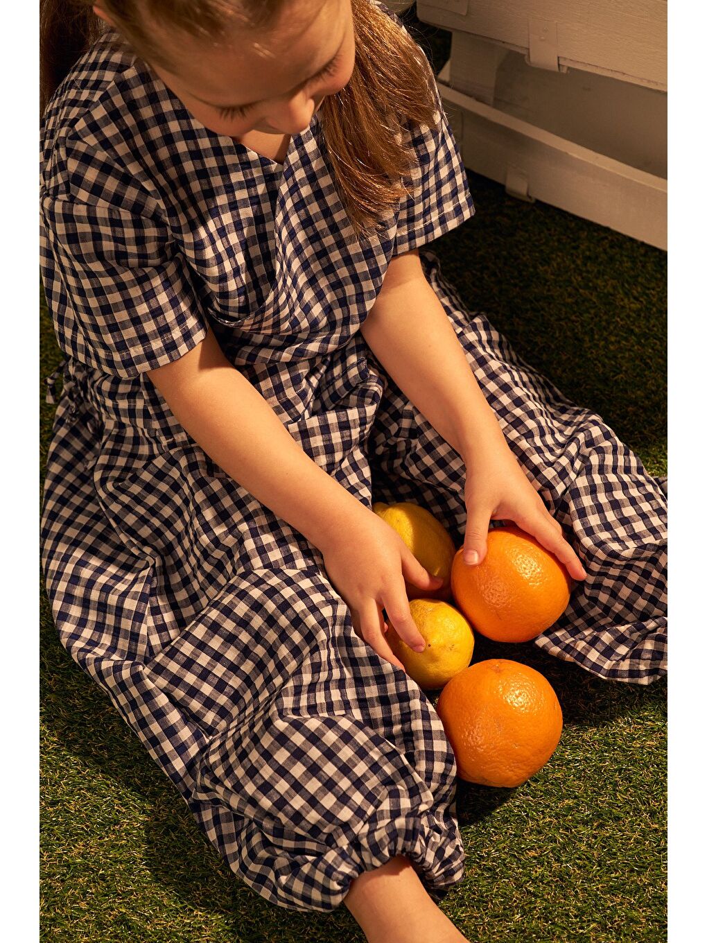 Lacivert Daisy Picnic Serisi Kruvaze Takım-6