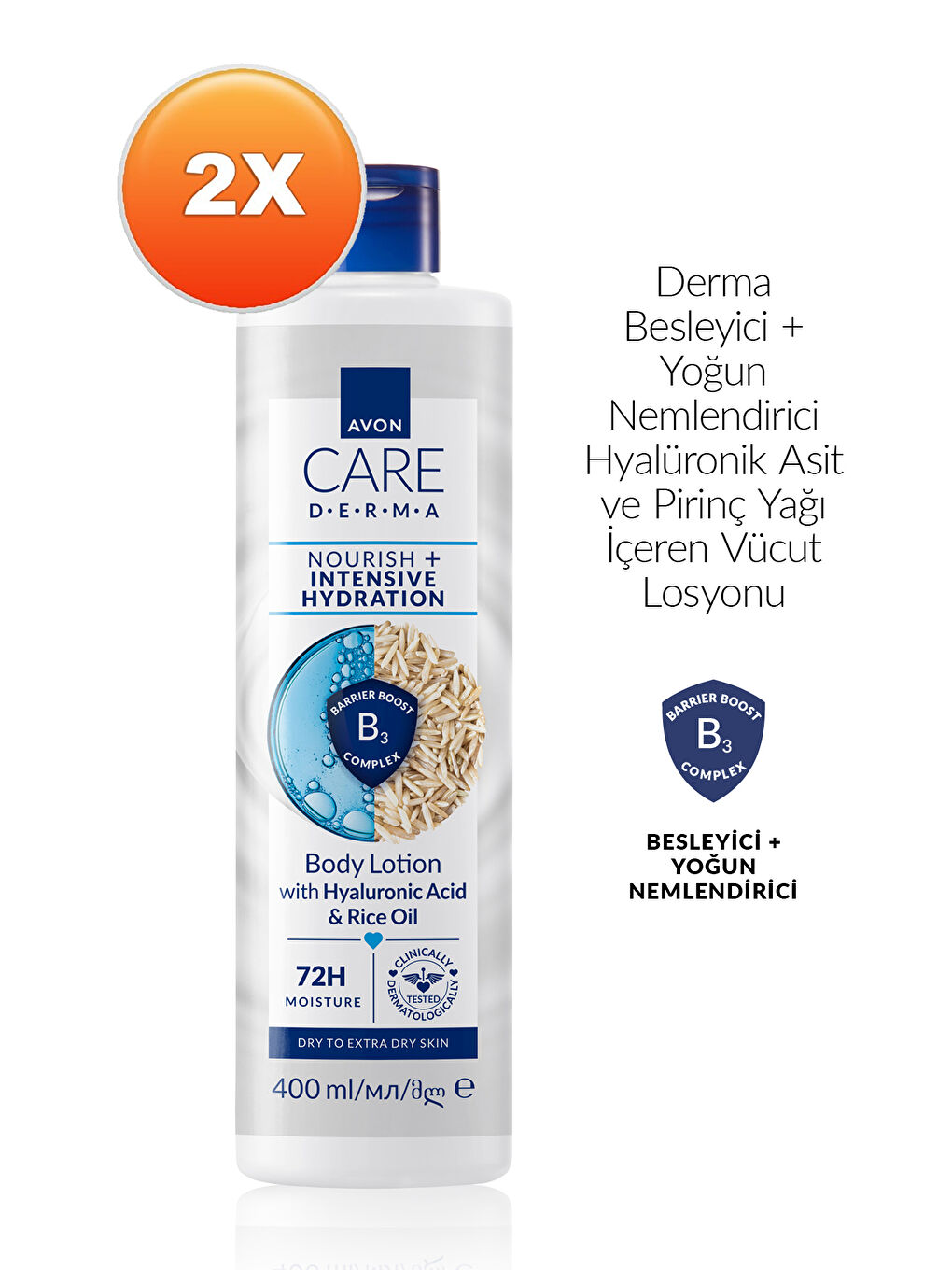 Care Derma Nourish + Intensive Hydration Vücut Losyonu 400ml İkili Paket-1