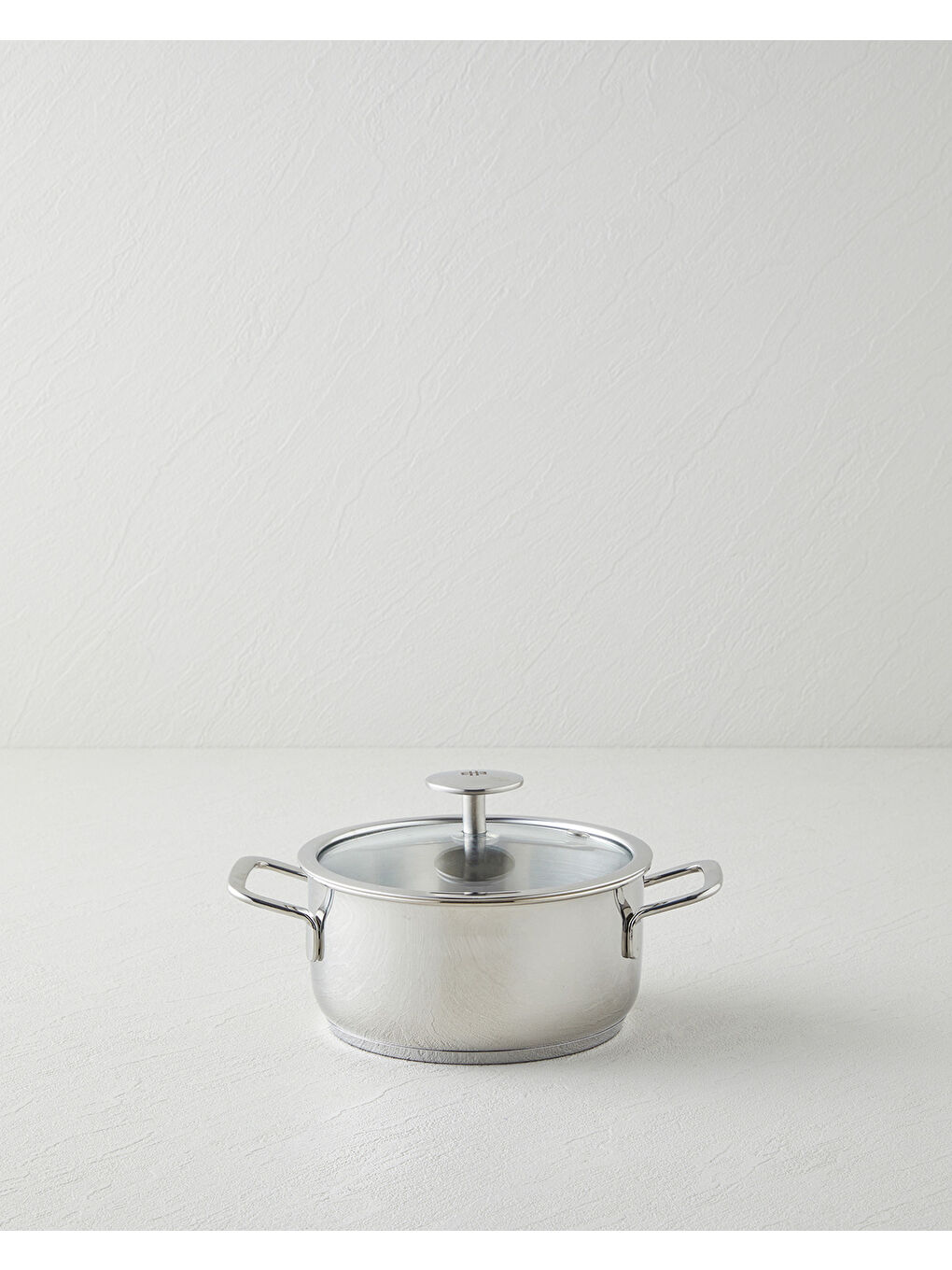 Gri Siena Çelik Mini Tencere 14 cm Silver