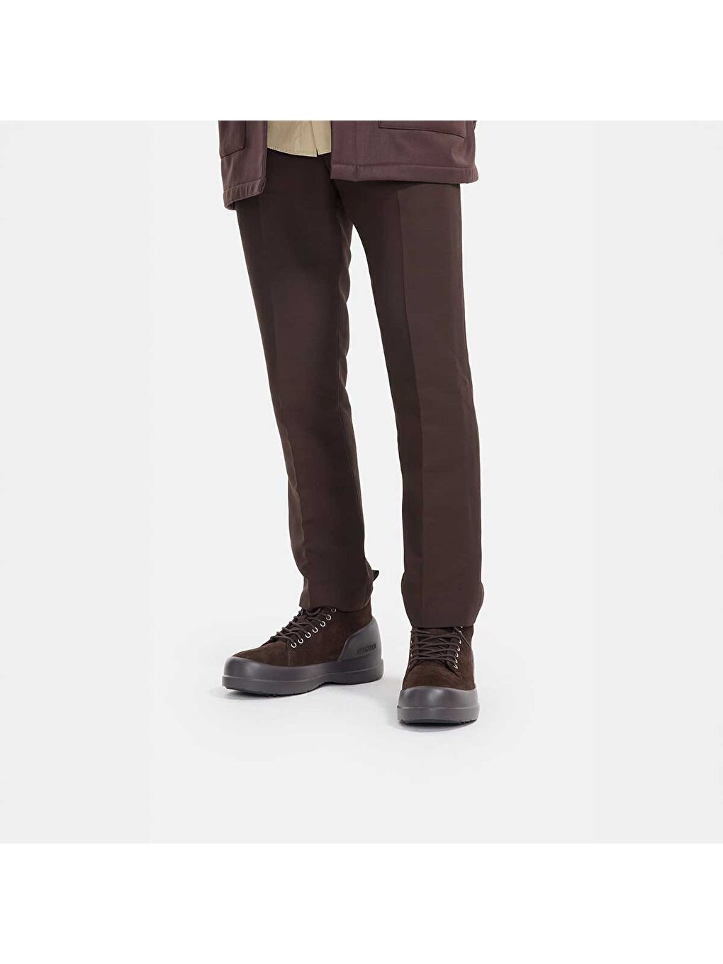 Kahverengi Erkek Bot 80D2500030 Mezzaluna Lace Up Mid Suede-4