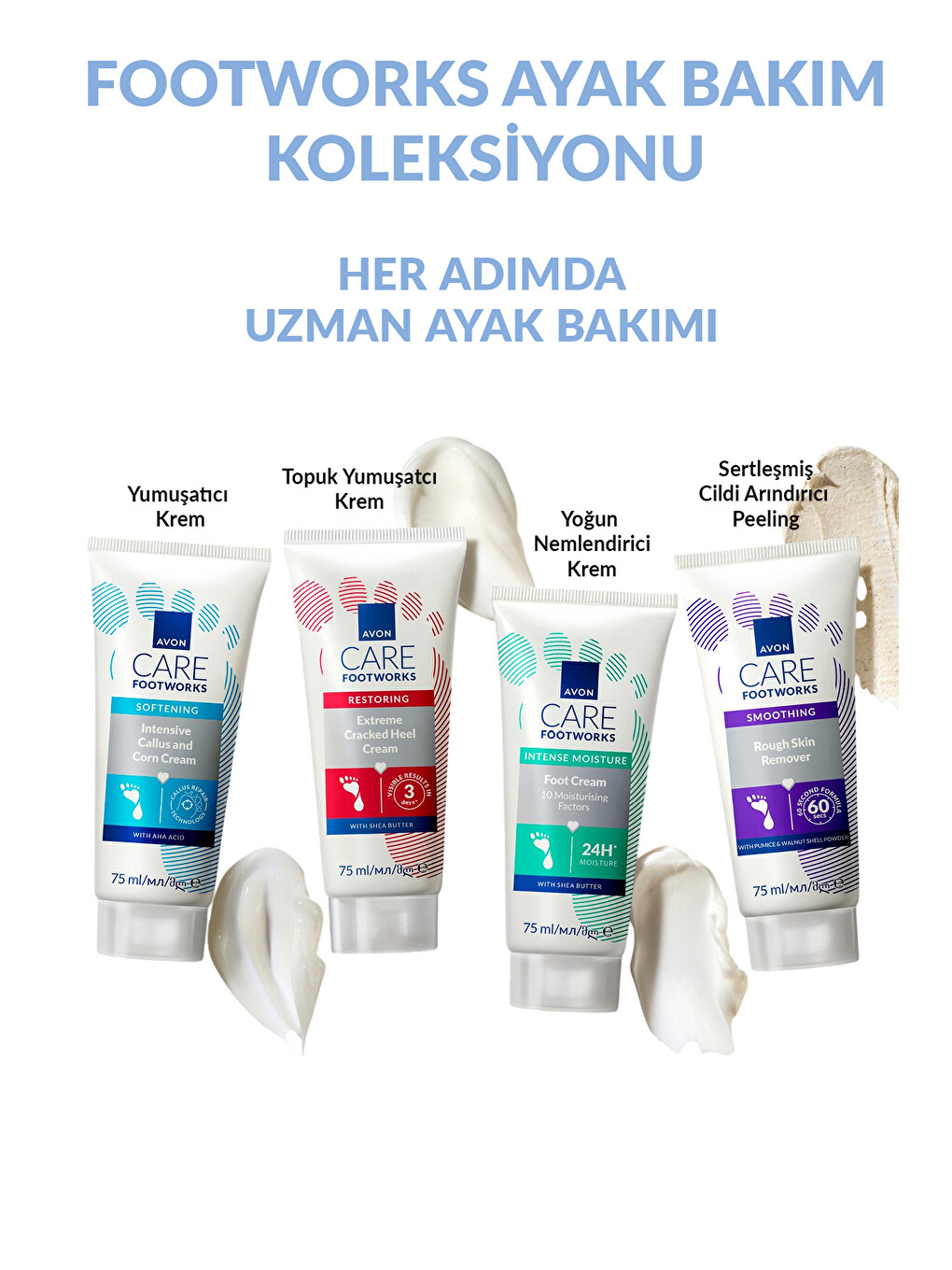 Footworks Yoğun Nemlendirici Ayak Kremi 75ml Üçlü Paket-2